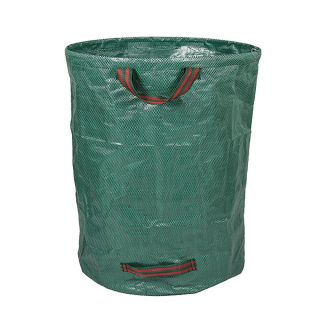 Gartensack mit Griffen Gartenmüllbeutel aus robusten Polypropylen Müllsack Grün Gartenabfallsack bis zu 150 kg 270L KADAX Sack für Gartenmüll 