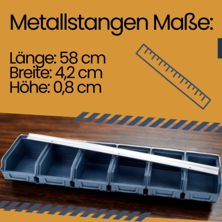 4x Stapelbox Gr.3 + Metallschiene