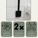 2x Toilettenbürste schwarz